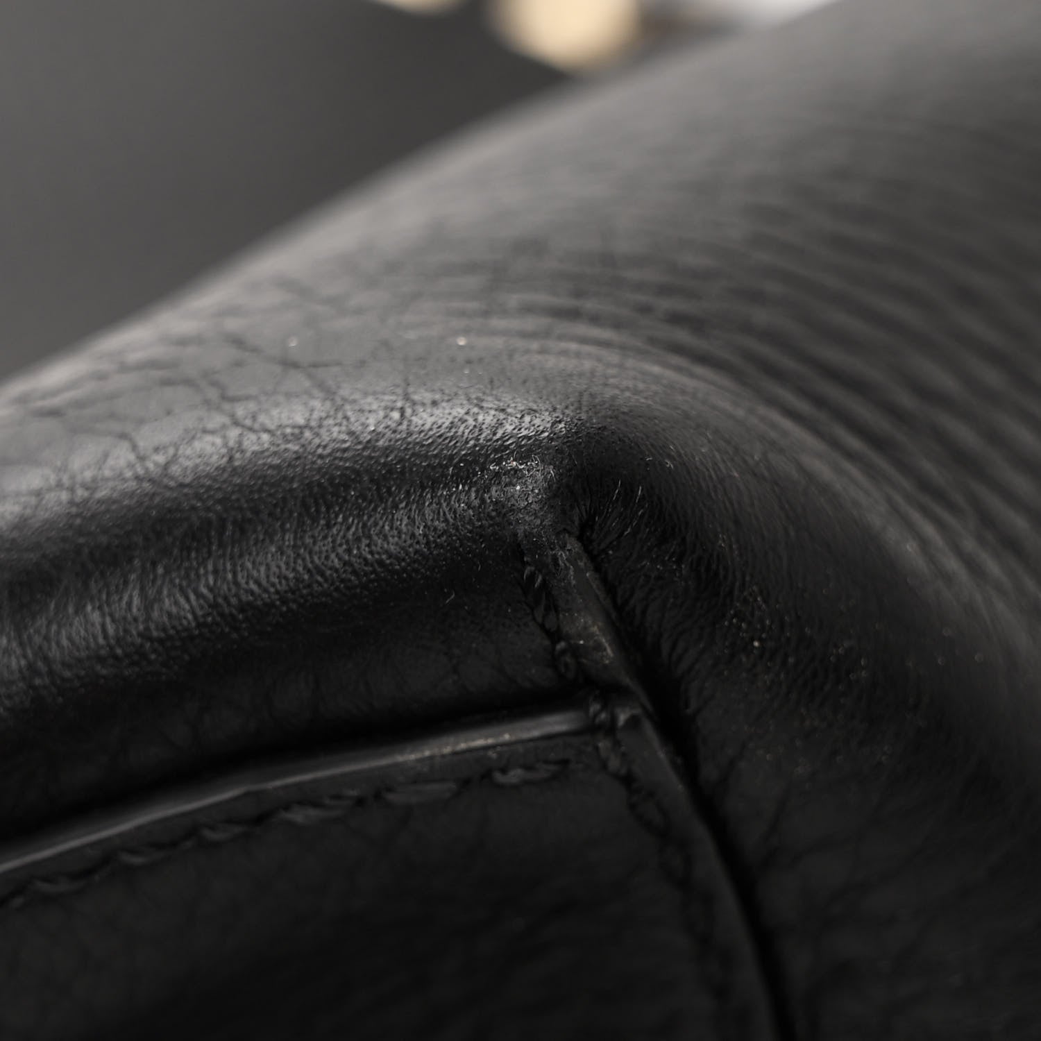 Valentino Garavani Grained Calfskin Rockstud Shoulder Tote Black 10 of 10