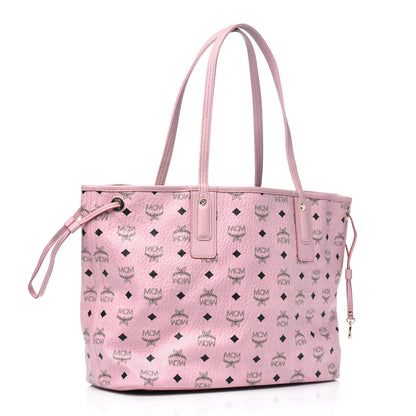 MCM Visetos Medium Liz Reversible Shopper Tote Pink 3 of 13