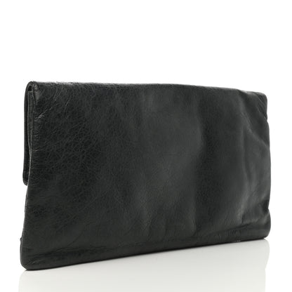 Balenciaga Agneau Giant 21 Rose Gold Hardware Envelope Clutch Anthracite 4 of 8
