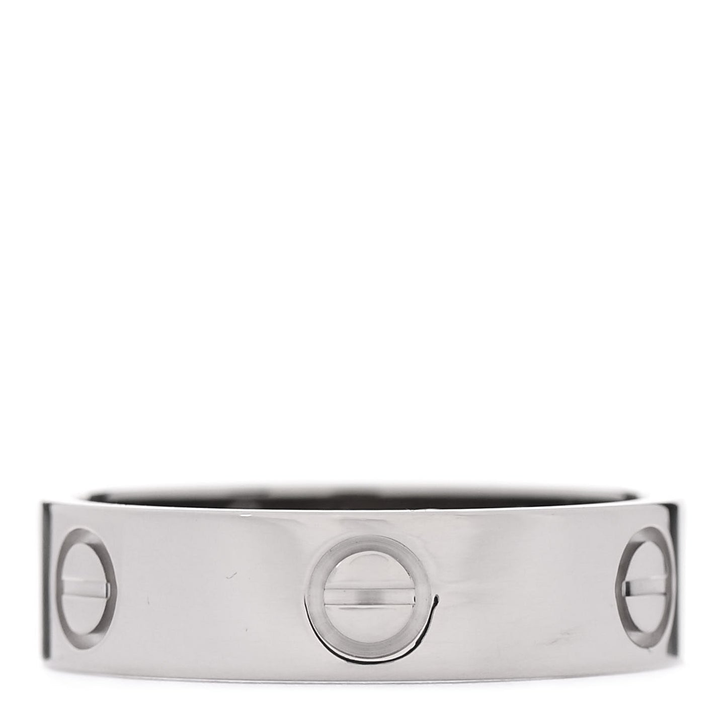 18K White Gold 5.5mm LOVE Ring 59 8.75