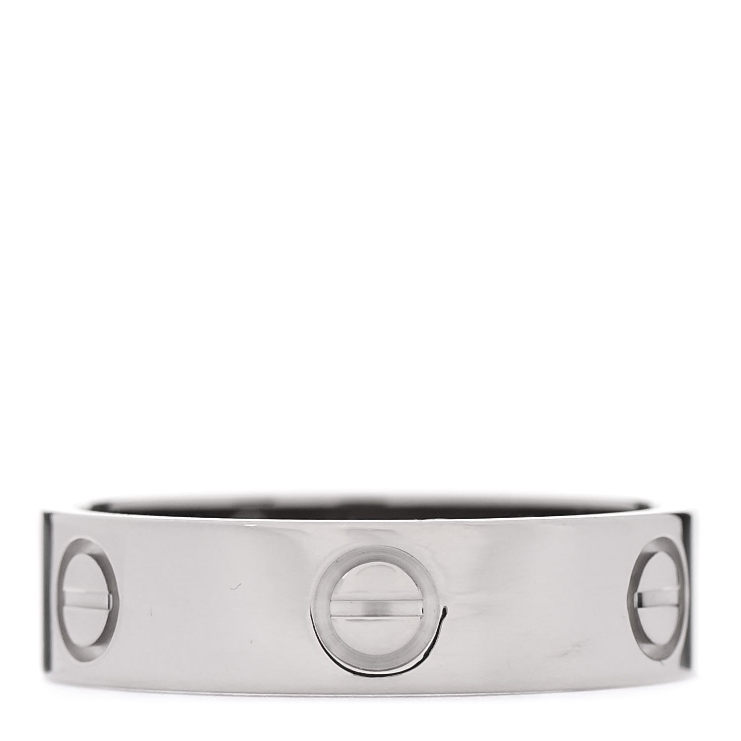Cartier 18K White Gold 5.5mm LOVE Ring 59 8.75 1 of 5