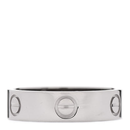 Cartier 18K White Gold 5.5mm LOVE Ring 59 8.75 1 of 5