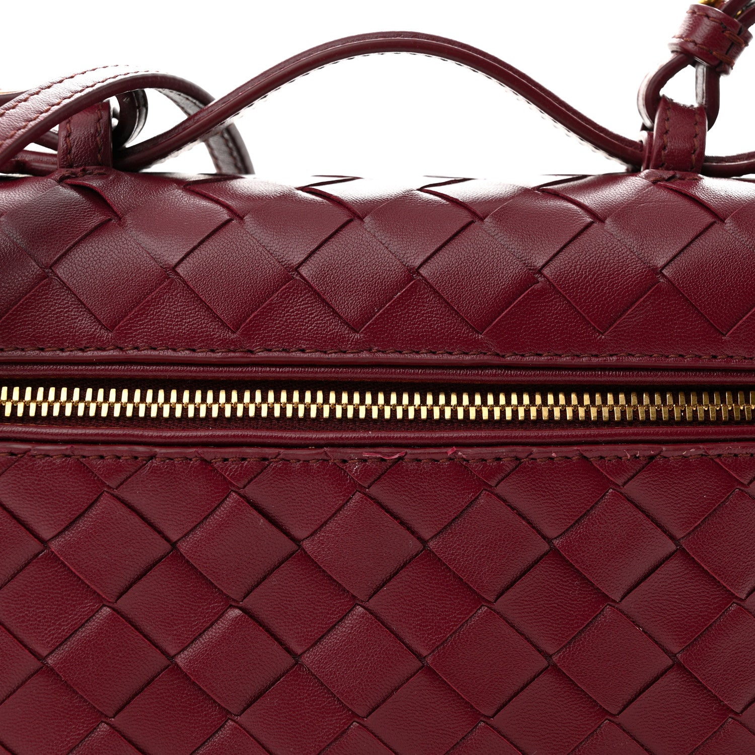 Bottega Veneta Nappa Intrecciato Bang Bang Vanity Case Barolo 7 of 11