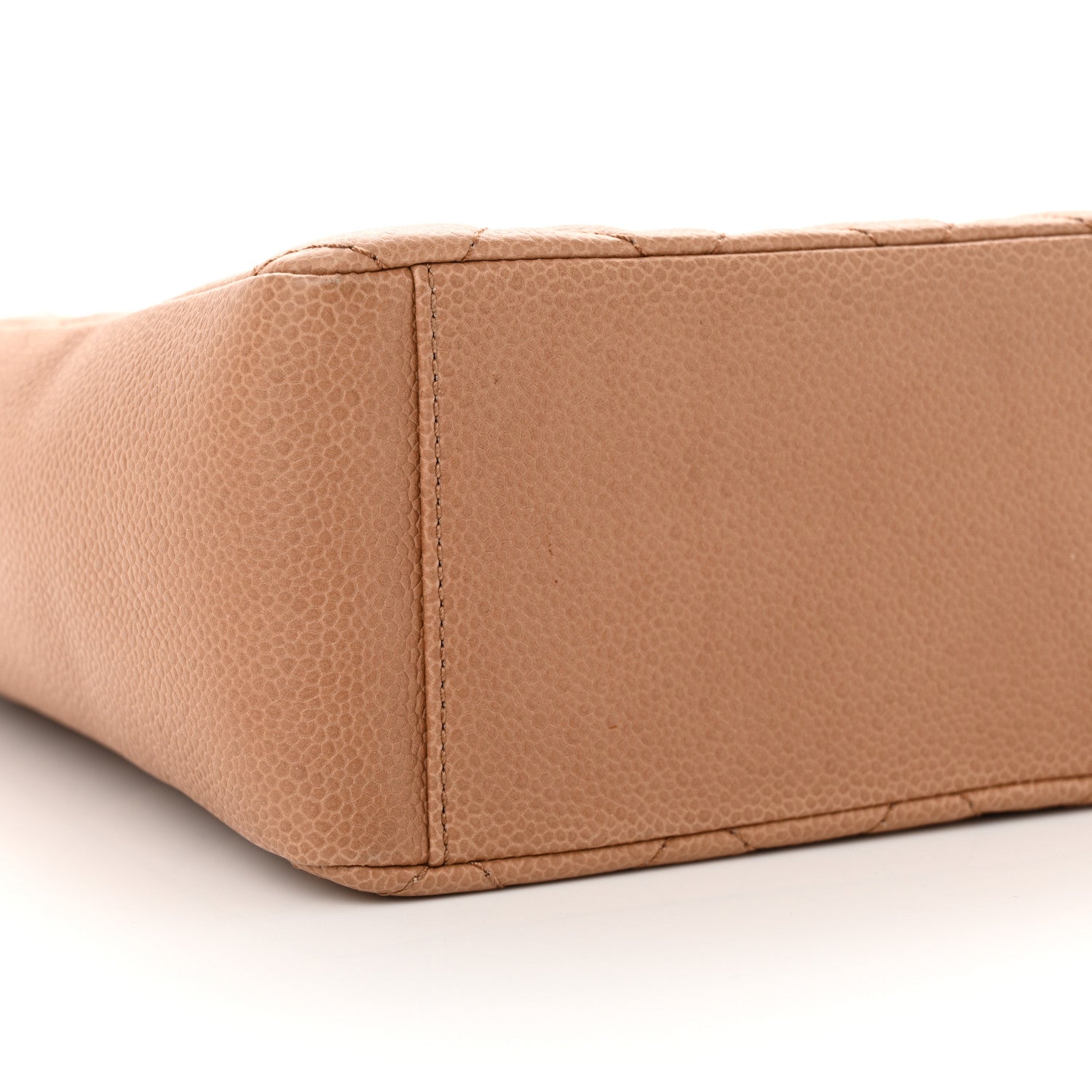 Chanel Caviar Quilted Petit Shopping Tote PST Dark Beige 9 of 11