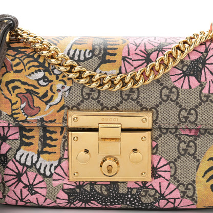 Gucci GG Supreme Monogram Bengal Small Padlock Shoulder Bag Beige Pink 8 of 12