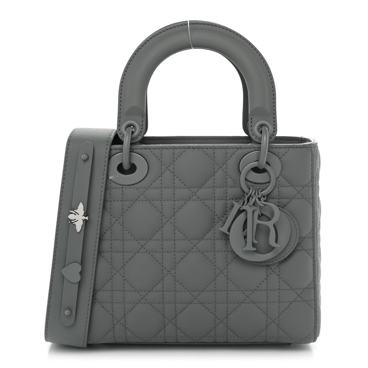Ultra Matte Calfskin Cannage Small My ABCDior Lady Dior Grey