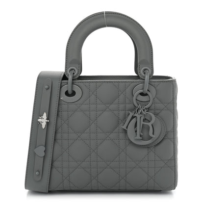 Christian Dior Ultra Matte Calfskin Cannage Small My ABCDior Lady Dior Grey 1 of 10