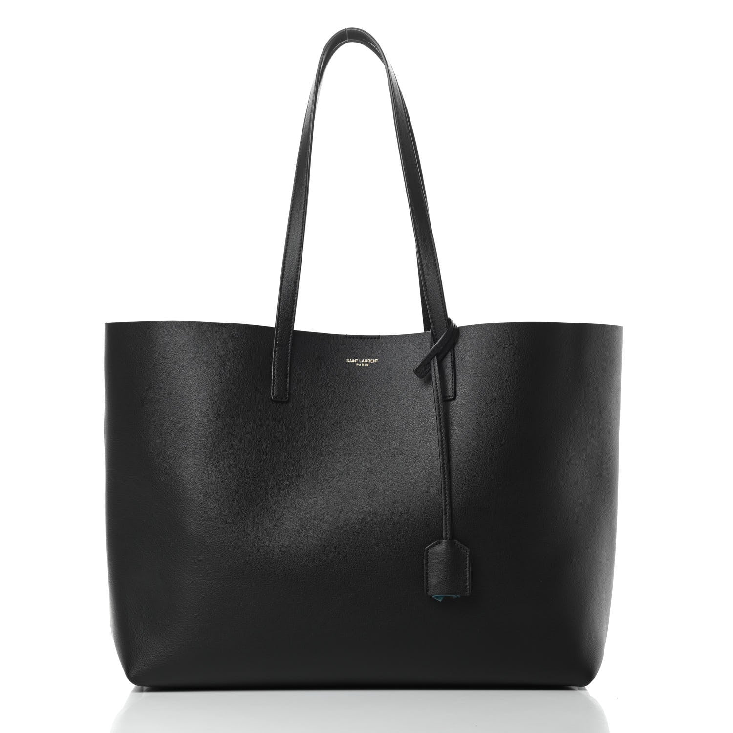 Saint Laurent Calfskin Large Shopping Tote Black 3 of 12
