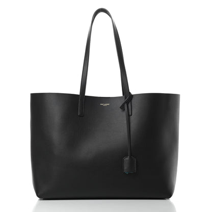 Saint Laurent Calfskin Large Shopping Tote Black 3 of 12