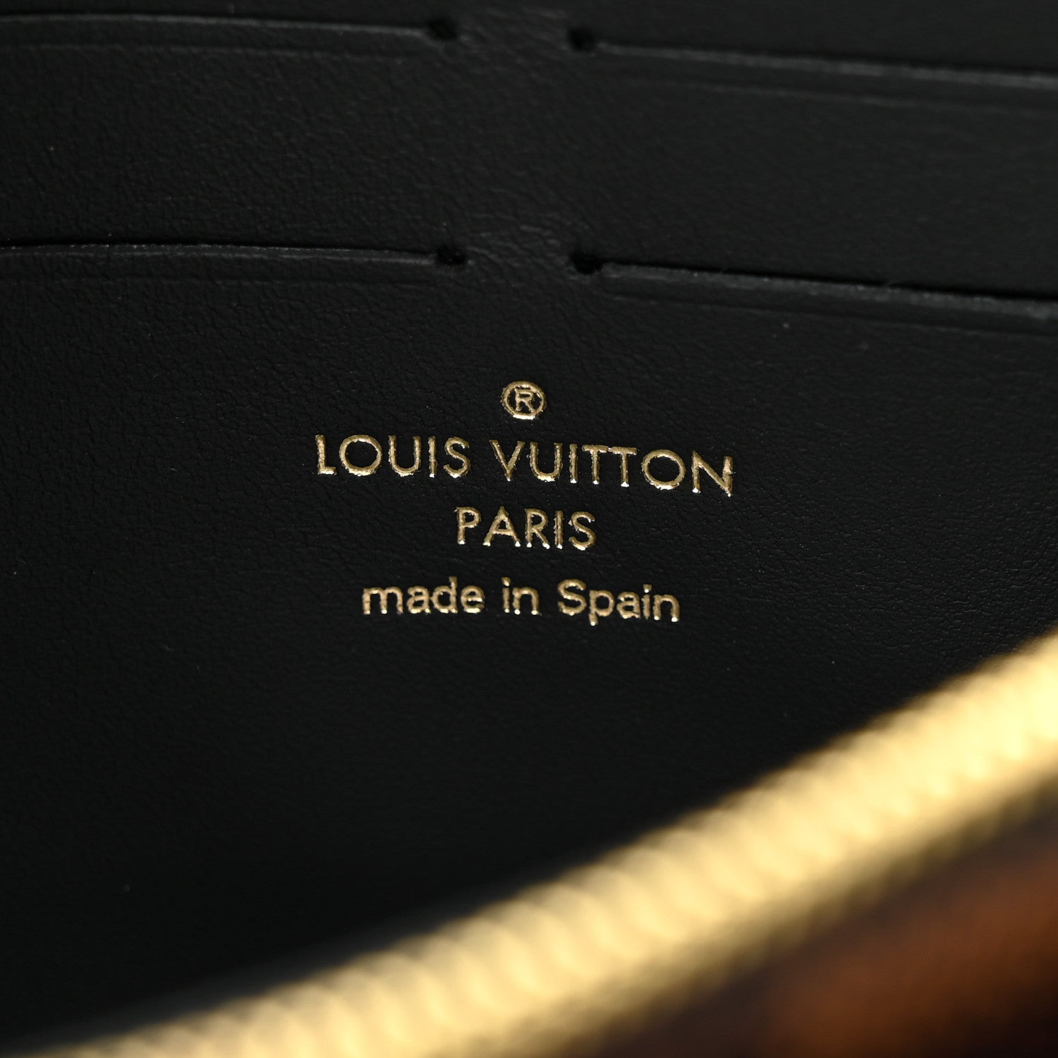 Louis Vuitton Damier Ebene Vavin Chain Wallet Black 6 of 10