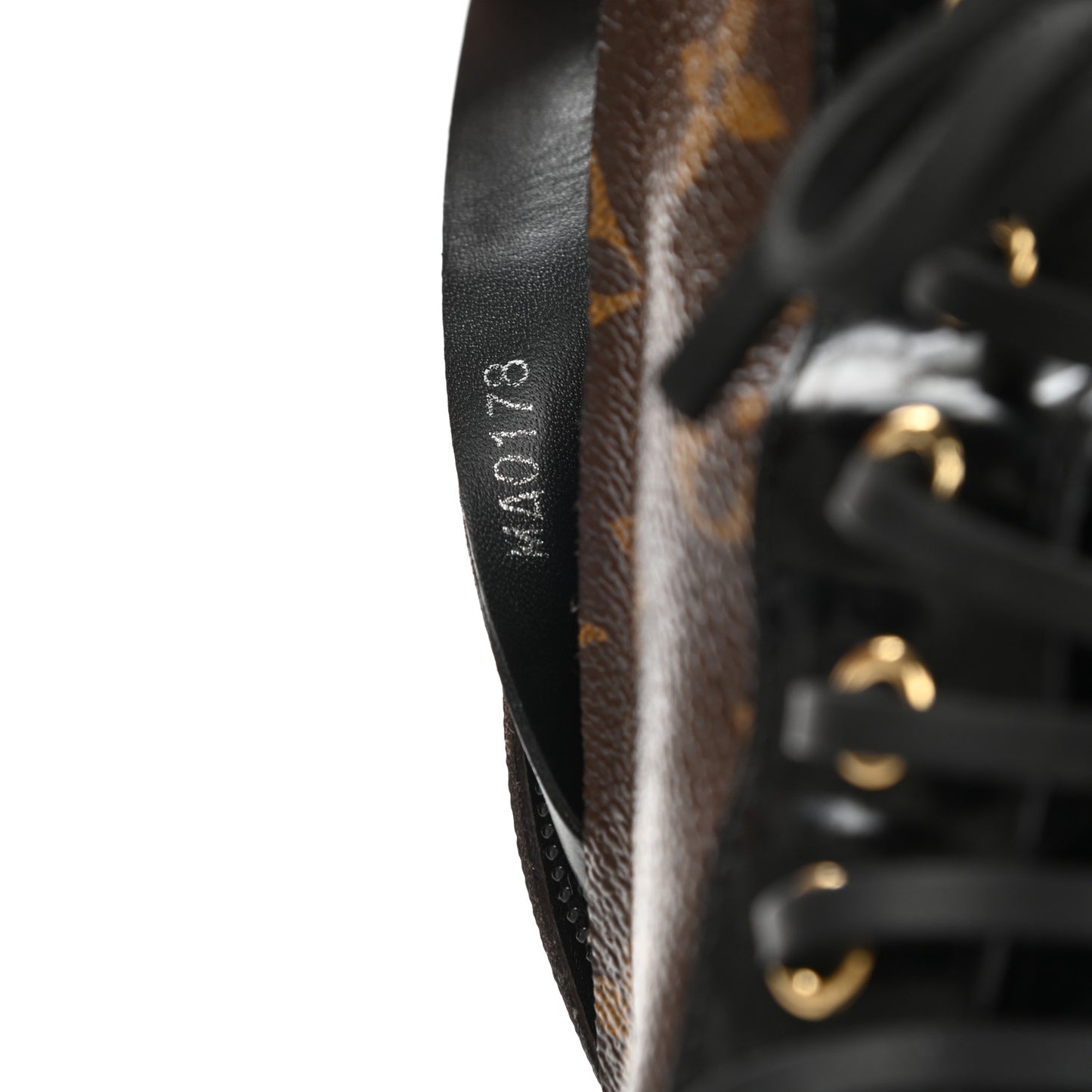 Patent Calfskin Monogram Star Trail Ankle Boots 40 Black