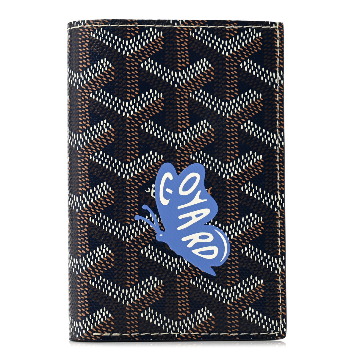 Goyardine Saint Pierre Card Holder Navy