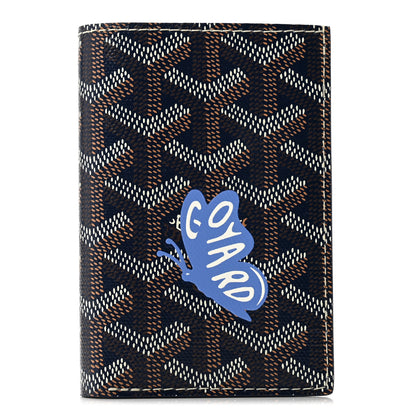 Goyard Goyardine Saint Pierre Card Holder Navy 1 of 7