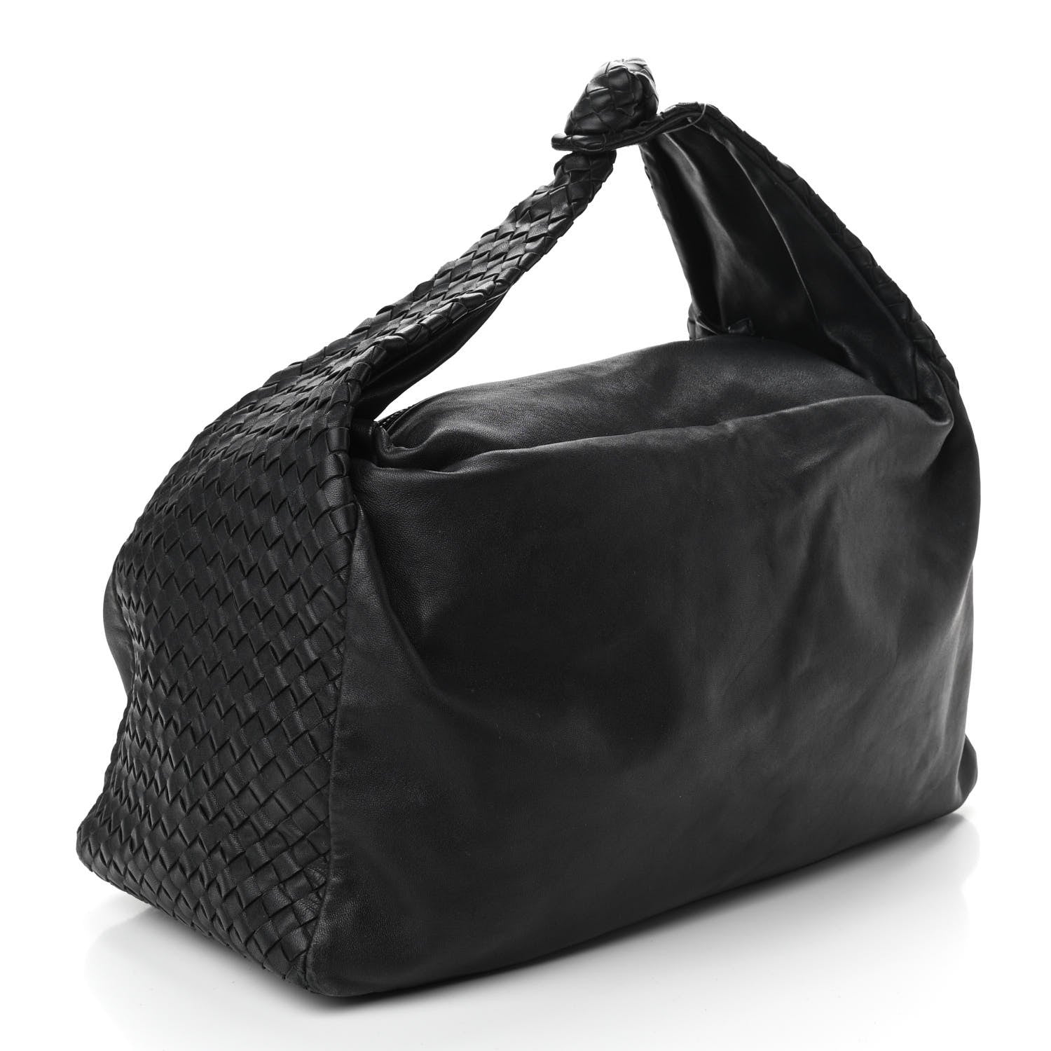 Bottega Veneta Nappa Intrecciato Large Knot Hobo Black 3 of 10