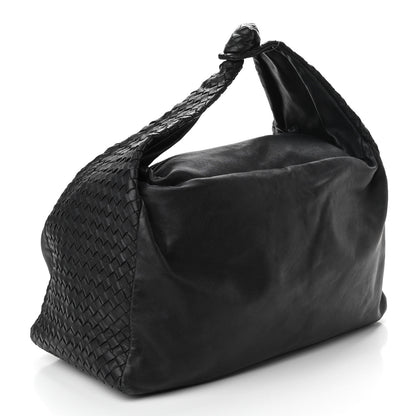 Bottega Veneta Nappa Intrecciato Large Knot Hobo Black 3 of 10