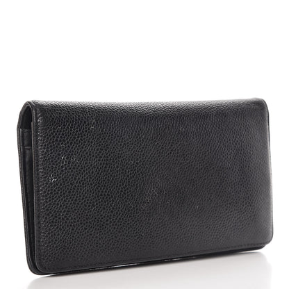 Chanel Caviar Timeless CC Yen Wallet Black 3 of 16