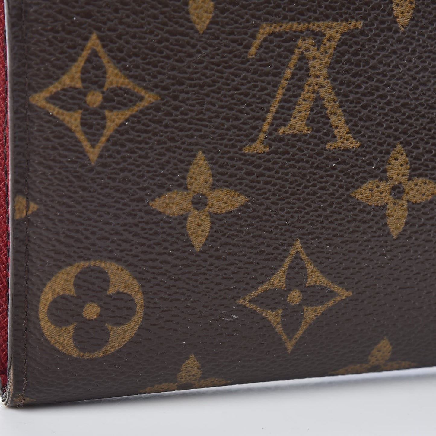 Monogram Emilie Wallet Red