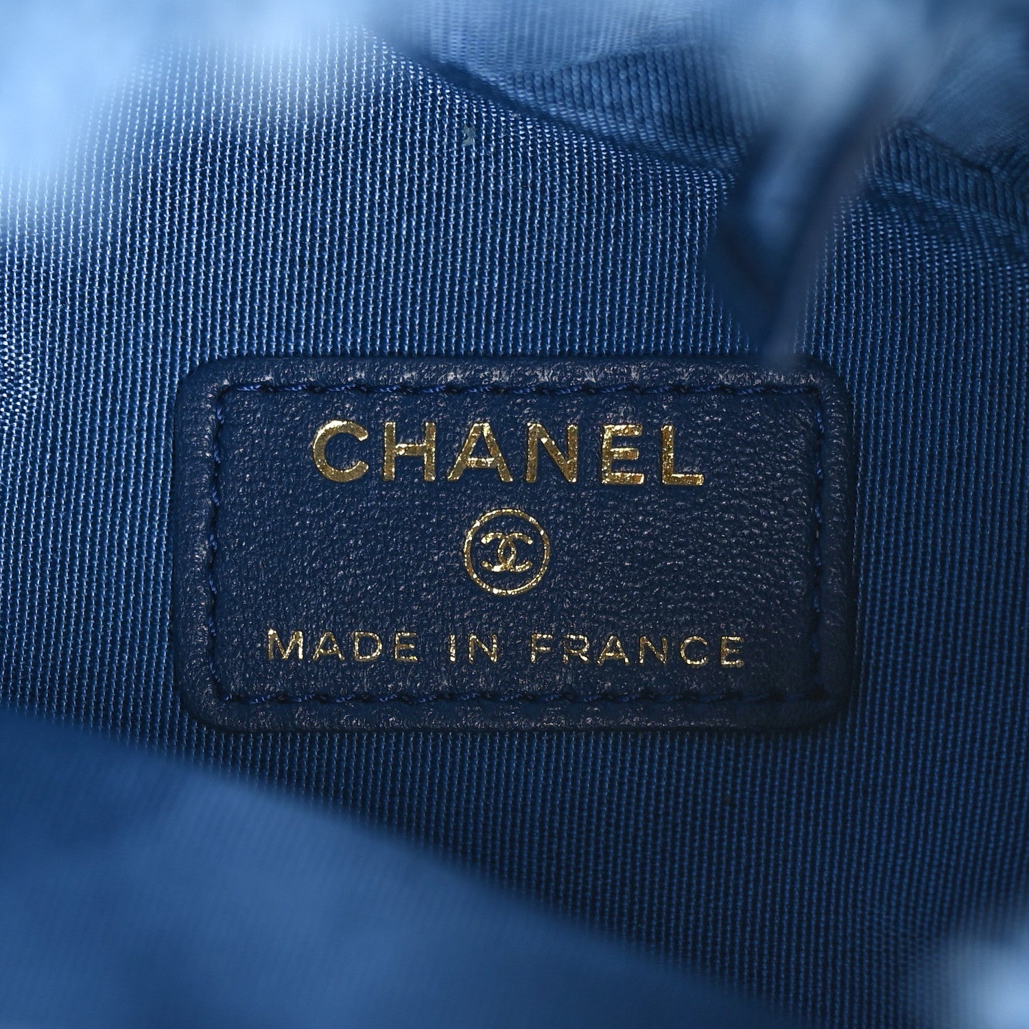 Chanel Denim Quilted Mood Mini Bucket With Chain Blue Multicolor 6 of 10
