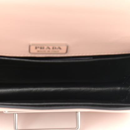 Prada Spazzolato Soft Calf Cahier Chain Wristlet Clutch Pesca 4 of 8