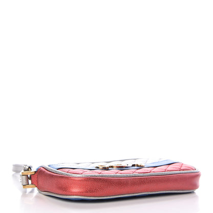 Gucci Laminated Nappa Trapuntata Zumi iPhone Case Rosso Marine Argento 4 of 8