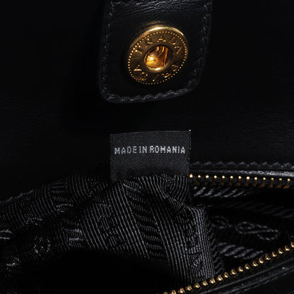 Prada Soft Calf Shopping Tote Nero Black 8 of 9