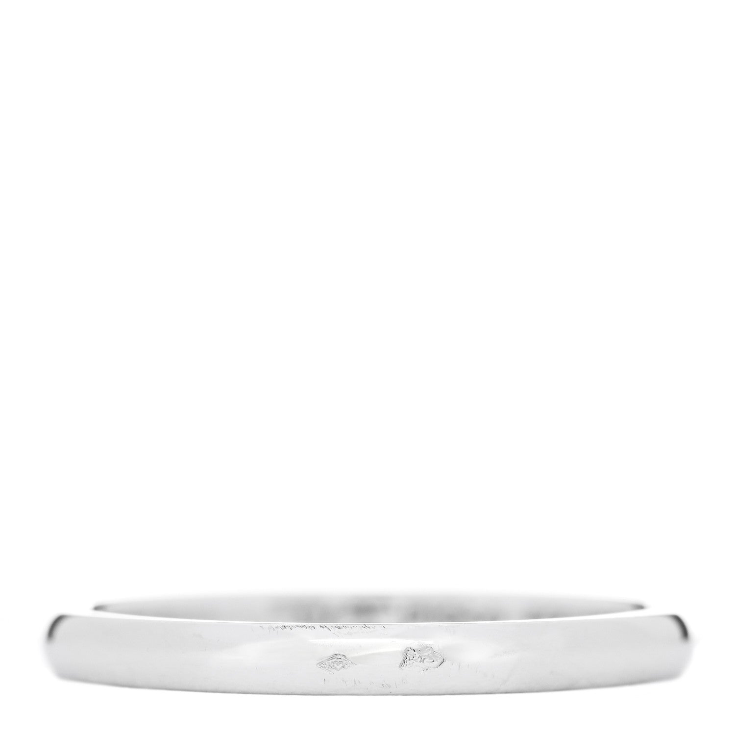 Van Cleef & Arpels Platinum 2mm Tendrement Wedding Band Ring 52 6 3 of 5