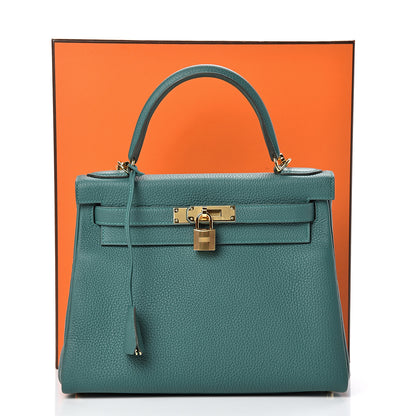 Hermes Togo Kelly Retourne 28 Malachite 10 of 10