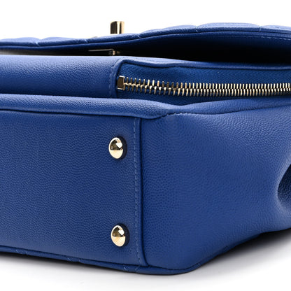 Chanel Caviar Quilted Medium Business Affinity Flap Dark Blue 10 of 10