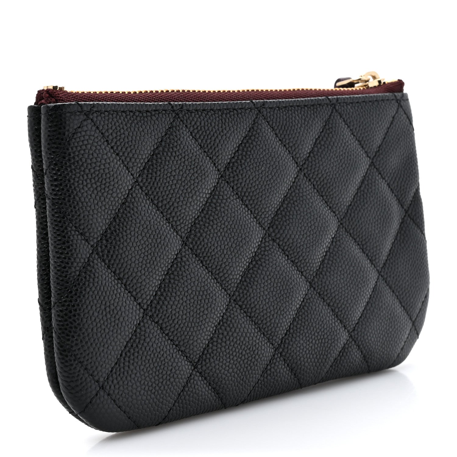Chanel Caviar Quilted Small Cosmetic Case Black 3 of 8