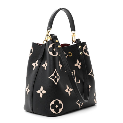 Louis Vuitton Empreinte Monogram Giant Neonoe MM Black Beige 4 of 14
