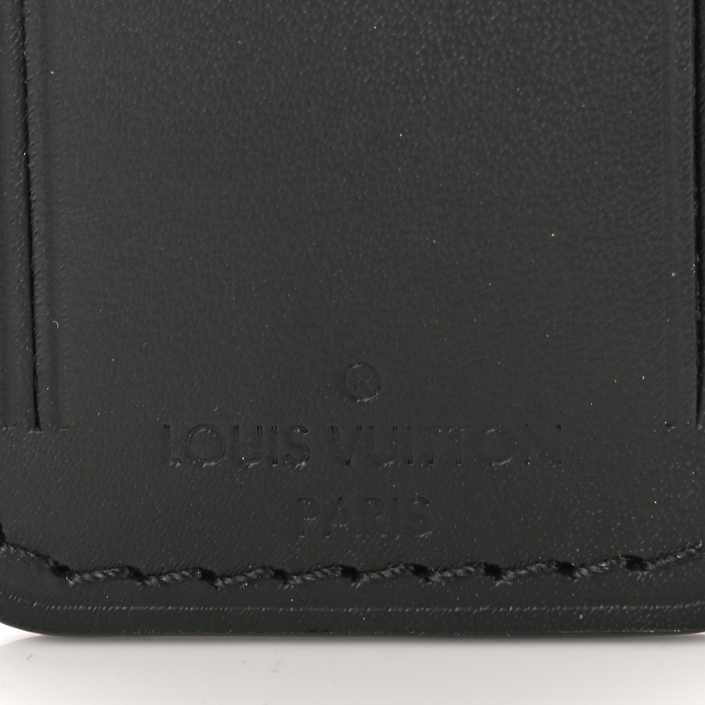 Calfskin Luggage Tag Black