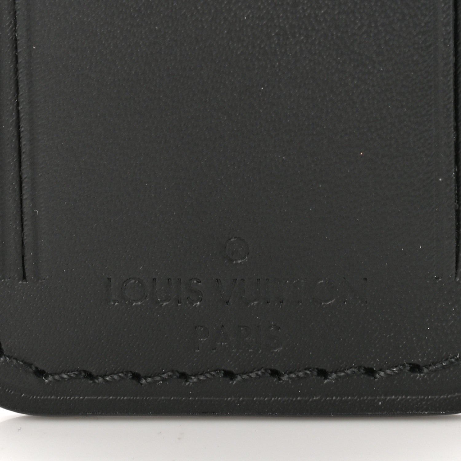 Louis Vuitton Calfskin Luggage Tag Black 3 of 3