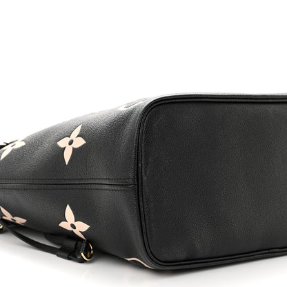 Louis Vuitton LOUIS VUITTON Empreinte Monogram Giant Neverfull MM Black Beige 8 of 9