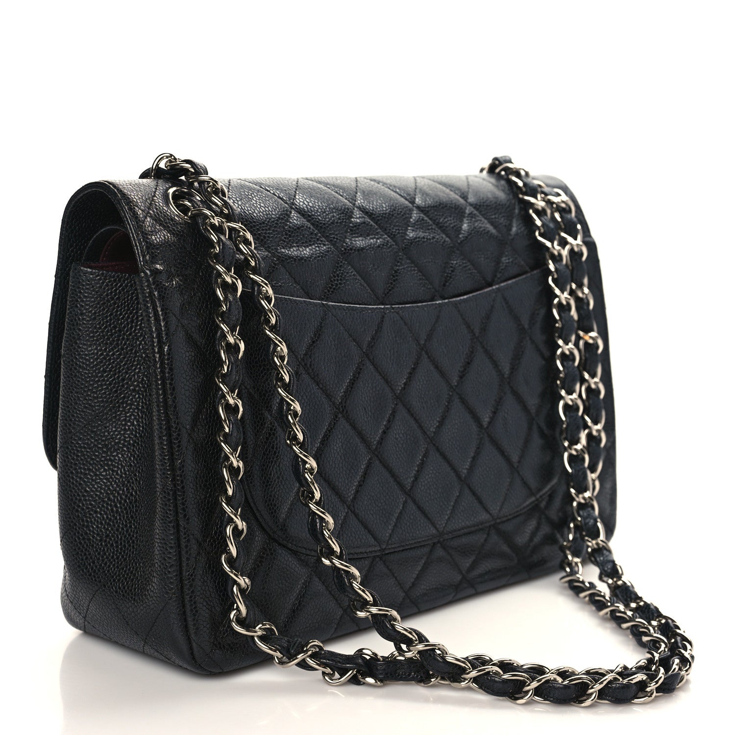 Chanel Caviar Quilted Jumbo Double Flap Black 3 of 9