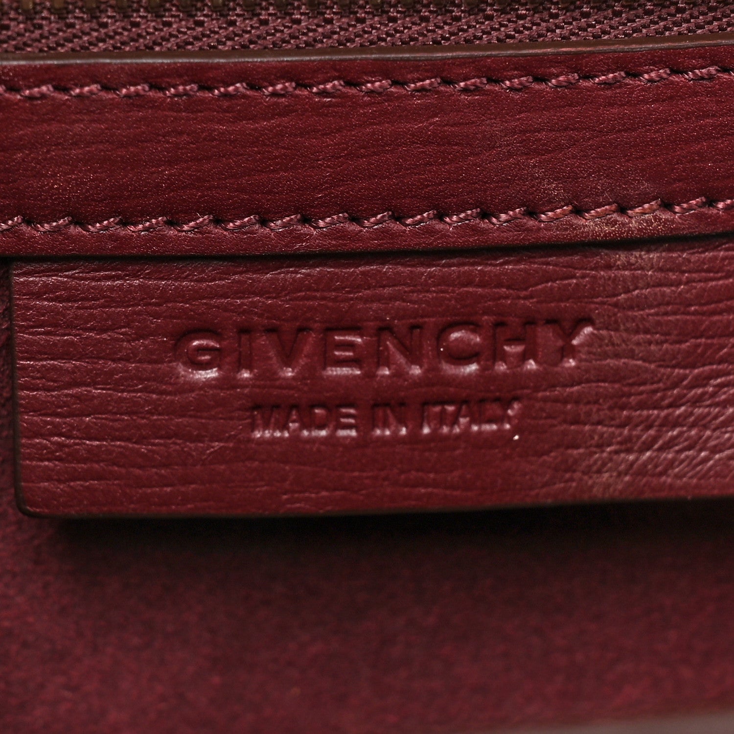 Givenchy Textured Calfskin Mini Pandora Box Chain Crossbody Bag Oxblood 6 of 11