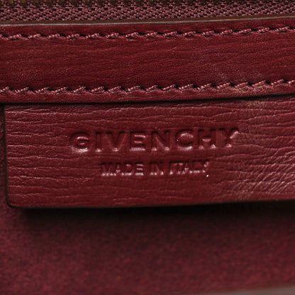 Givenchy Textured Calfskin Mini Pandora Box Chain Crossbody Bag Oxblood 6 of 11