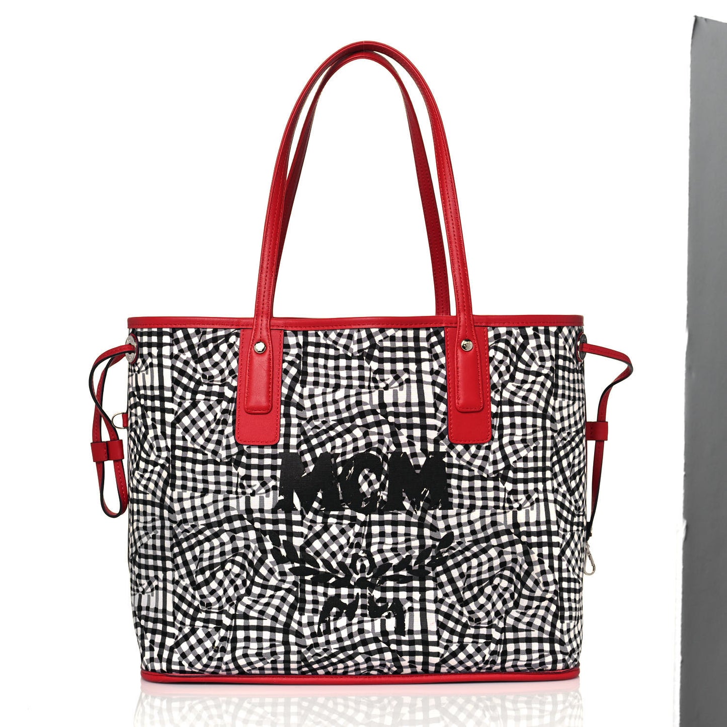 Visetos Medium Liz Reversible Shopper Tote Ruby Red