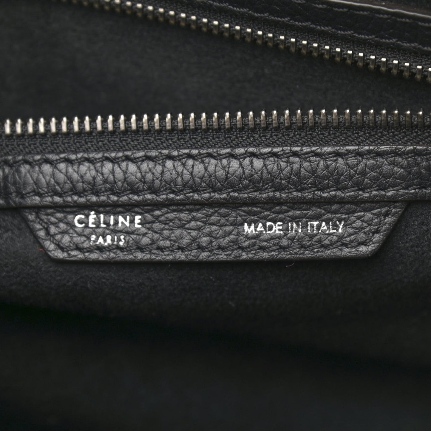 Drummed Calfskin Mini Luggage Black