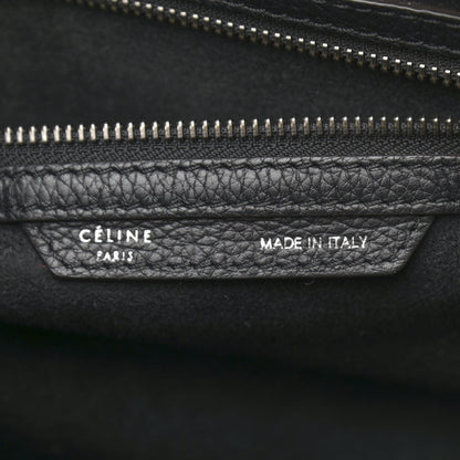 Celine Drummed Calfskin Mini Luggage Black 6 of 14