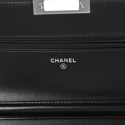 Chanel Lizard Golden Class Wallet on Chain WOC Black 6 of 11