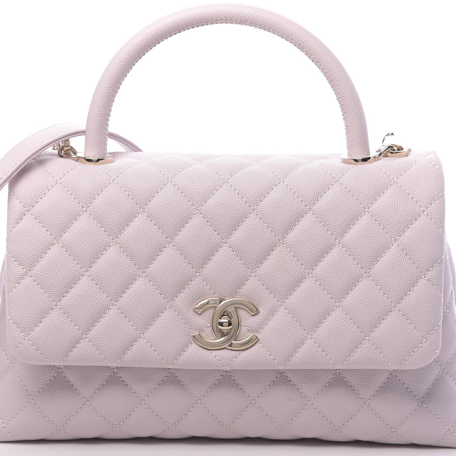 Chanel Caviar Quilted Small Coco Handle Flap Lilas Lilac 10 of 10