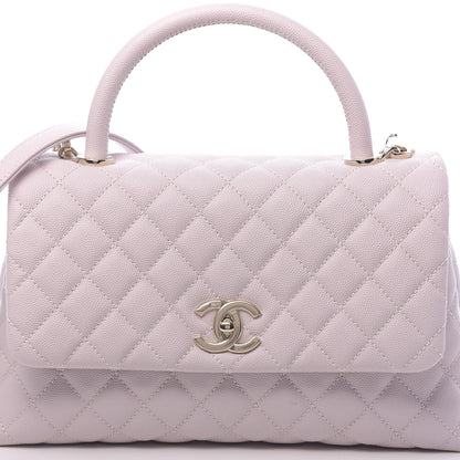 Chanel Caviar Quilted Small Coco Handle Flap Lilas Lilac 10 of 10