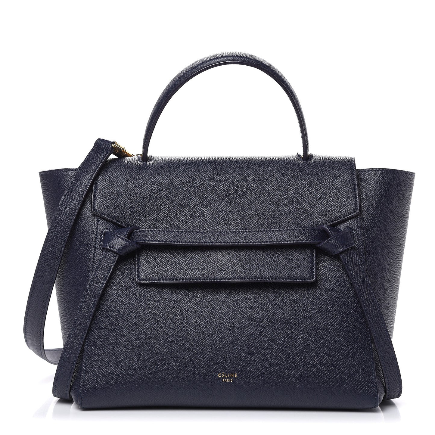 Baby Grained Calfskin Micro Belt Bag Midnight
