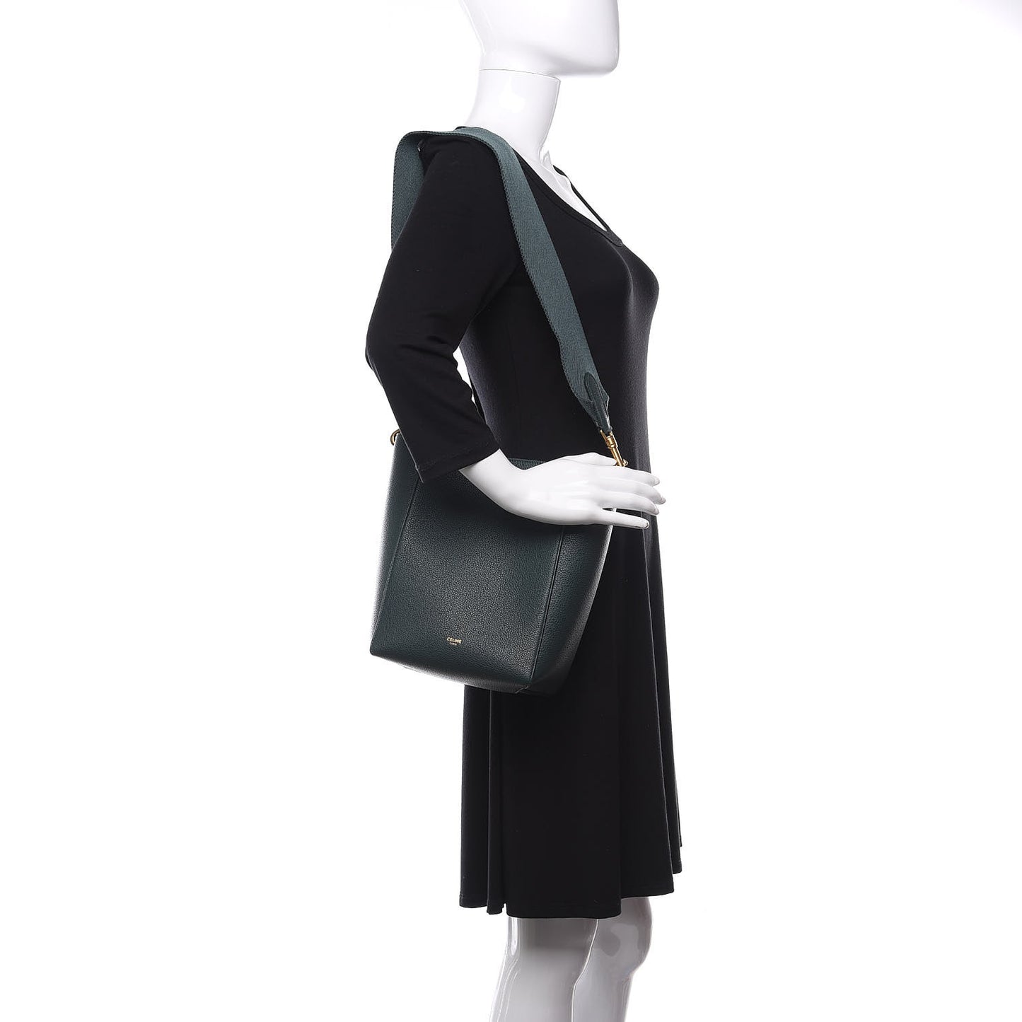 Soft Grained Calfskin Small Sangle Bucket Bag Amazone