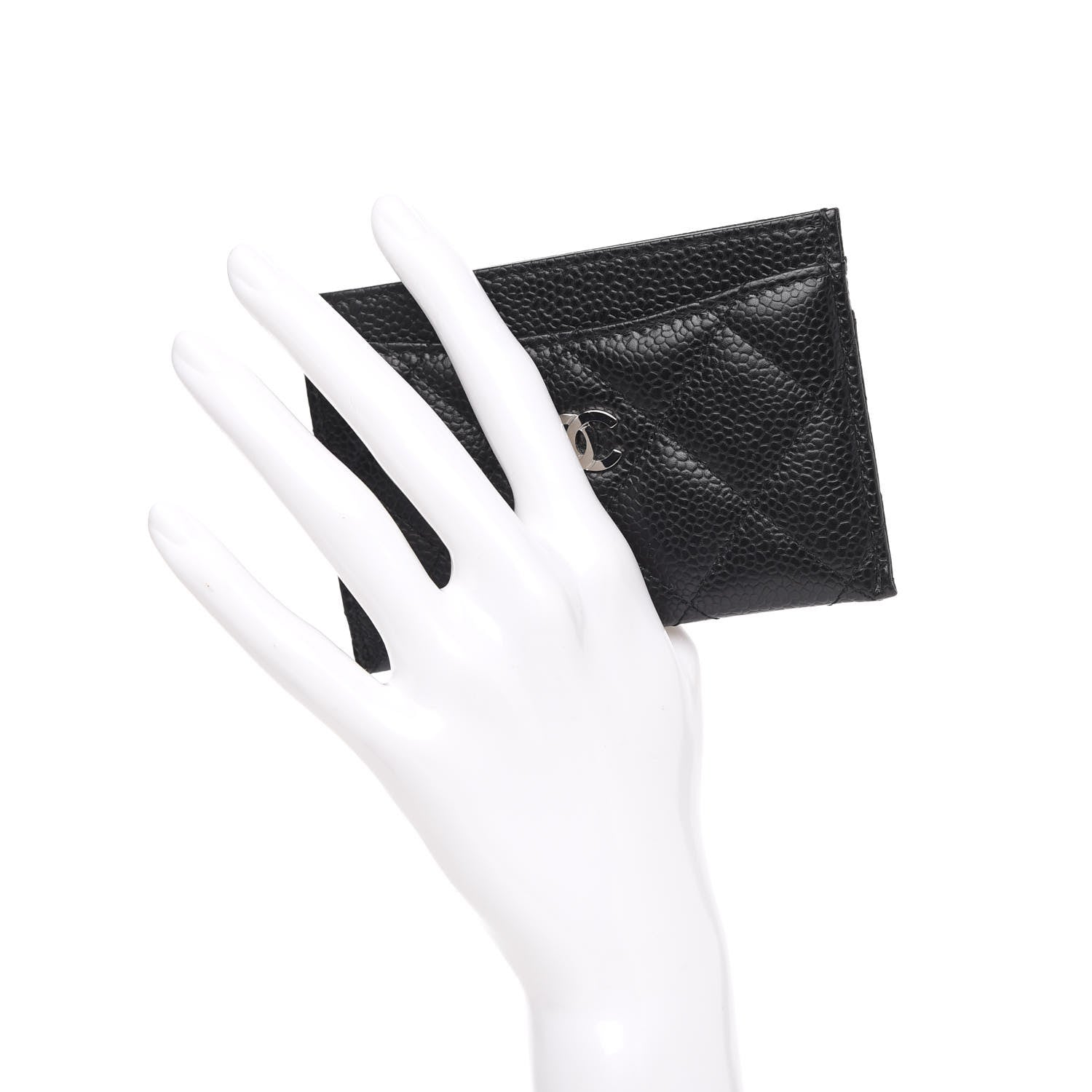 Chanel Caviar Quilted Card Holder Black 2 of 9