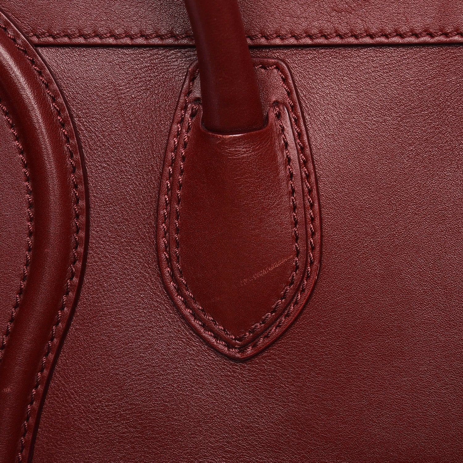 Celine Smooth Calfskin Mini Luggage Burgundy 9 of 16