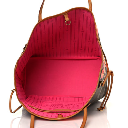 Louis Vuitton Monogram Roses Neverfull MM 5 of 14