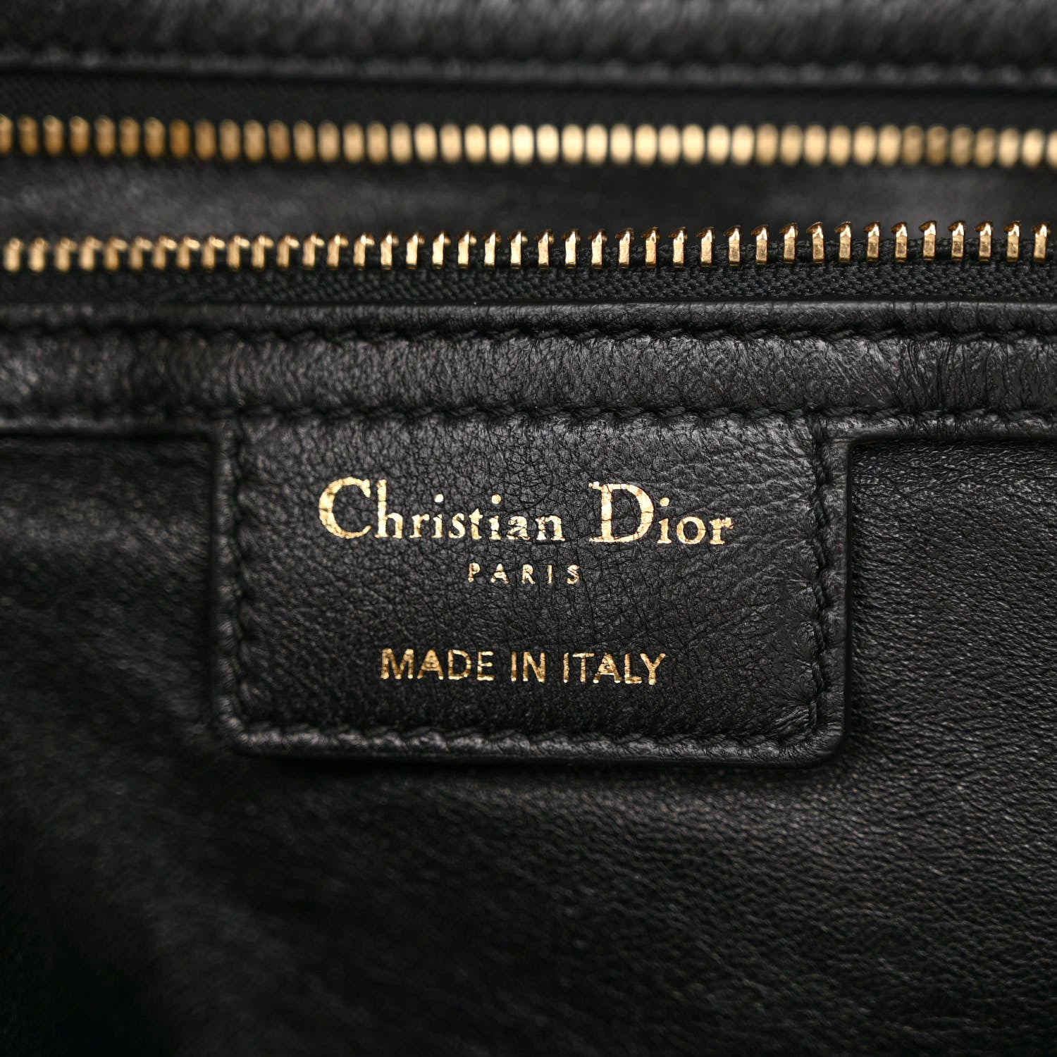 Christian Dior Lambskin Medium Libertine Hobo Black 6 of 10