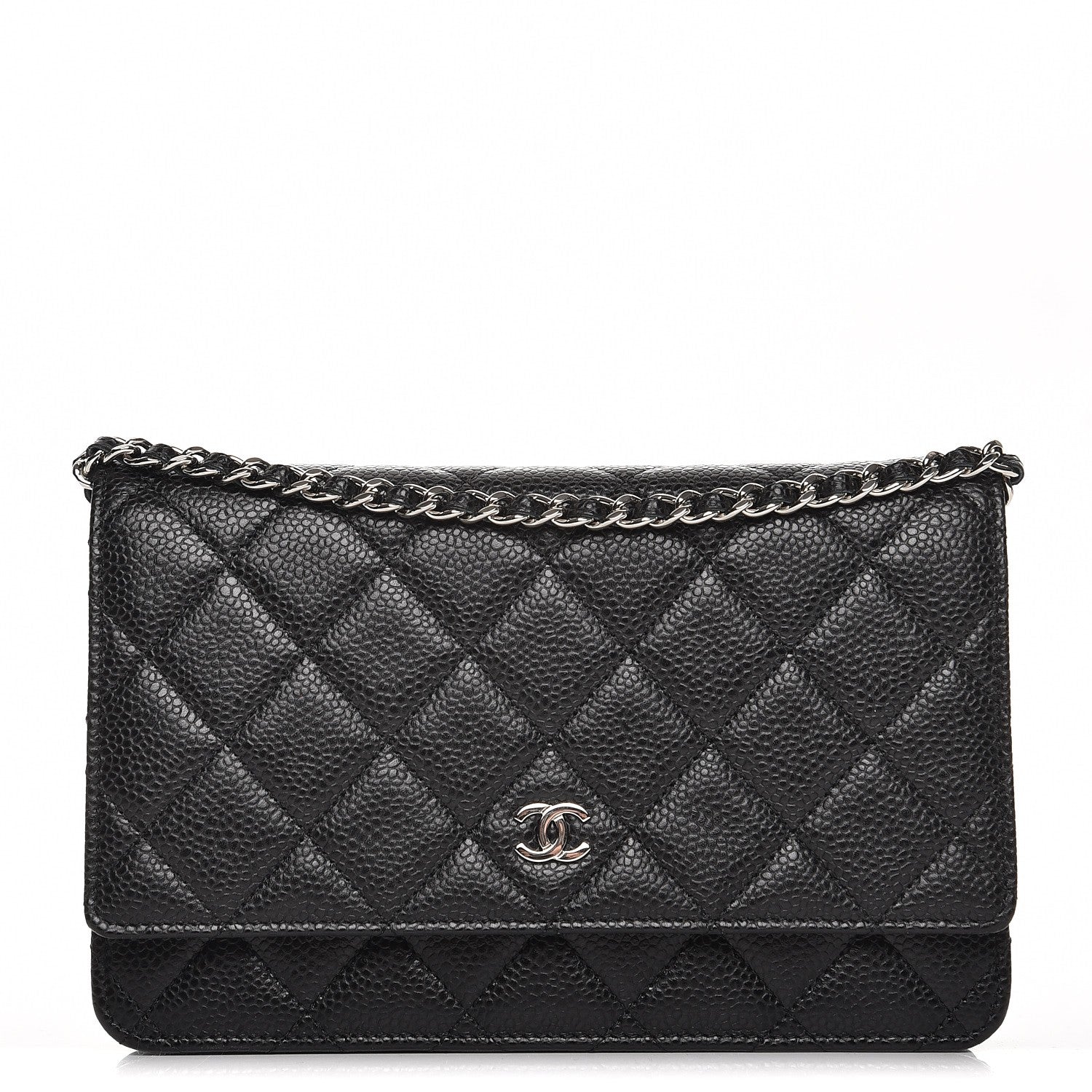Chanel Caviar Quilted Wallet On Chain WOC Black 1 of 8