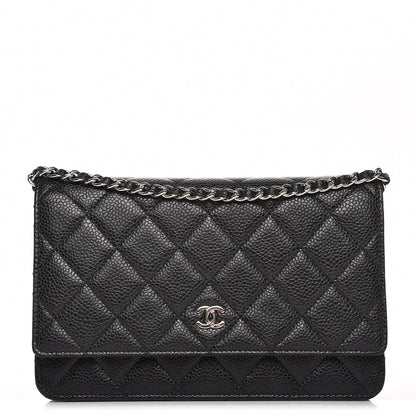 Chanel Caviar Quilted Wallet On Chain WOC Black 1 of 8